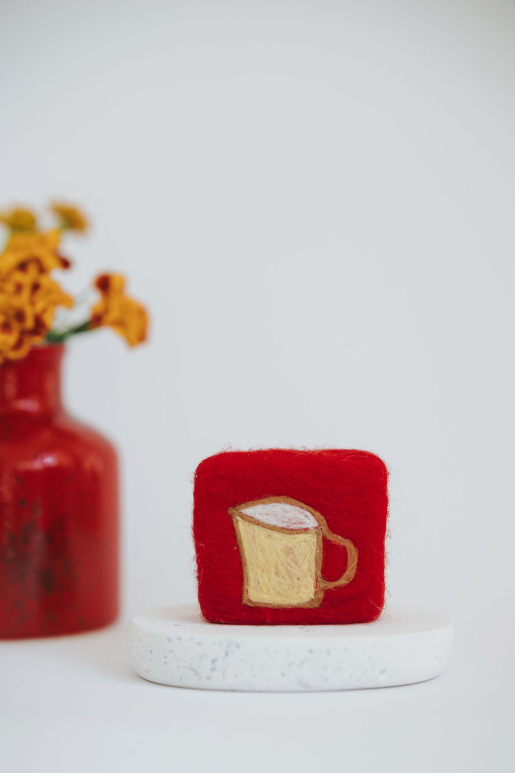 Decorated Beer Felted Soap for Her