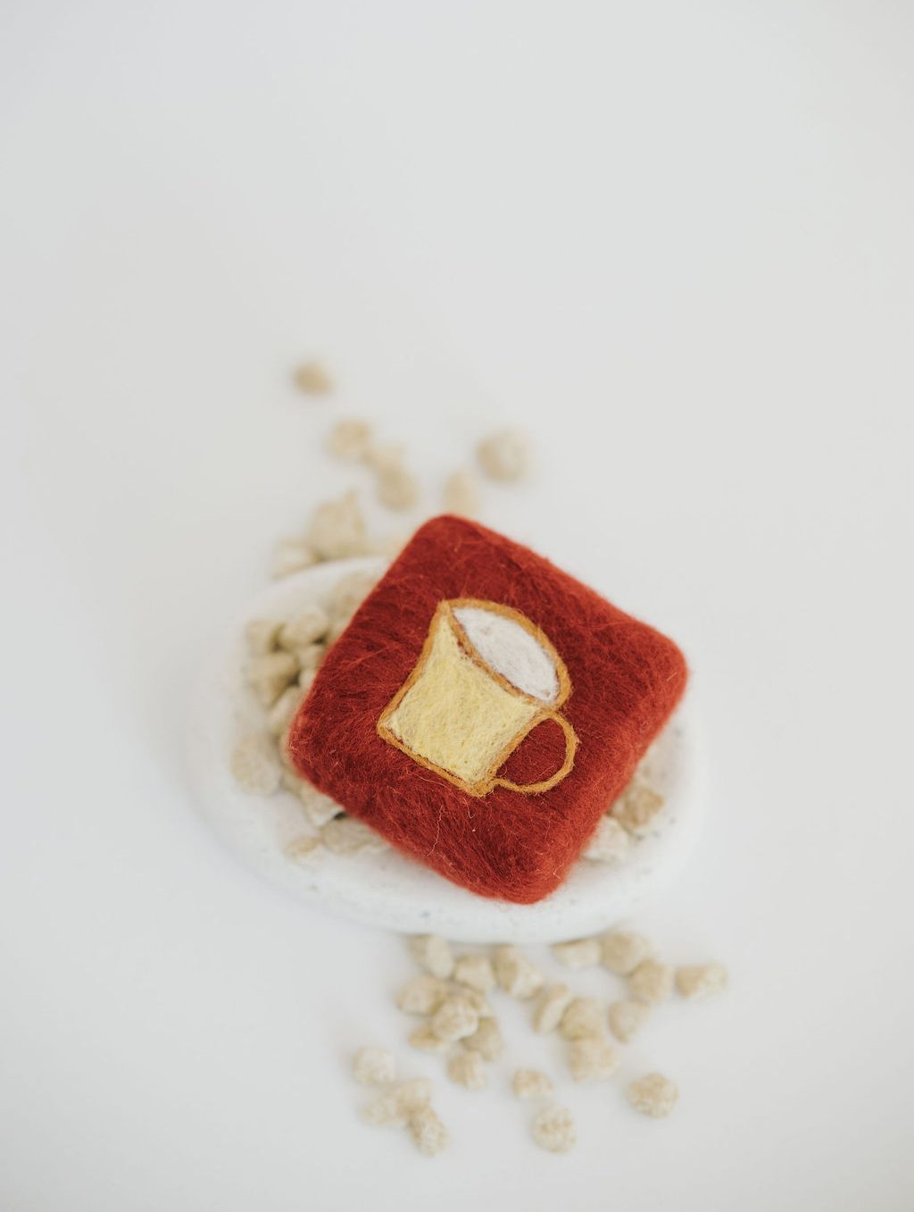 Decorated Beer Felted Soap for Him
